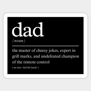 Dad Definition Gift Design Sticker